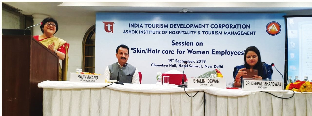 ITDC AIHTM Organises Session on Hair & Skin for Its Women Employees