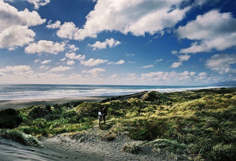 Ocean Beach at Kawhia is on the west coast of the North Island in the Waikato region of New Zealand