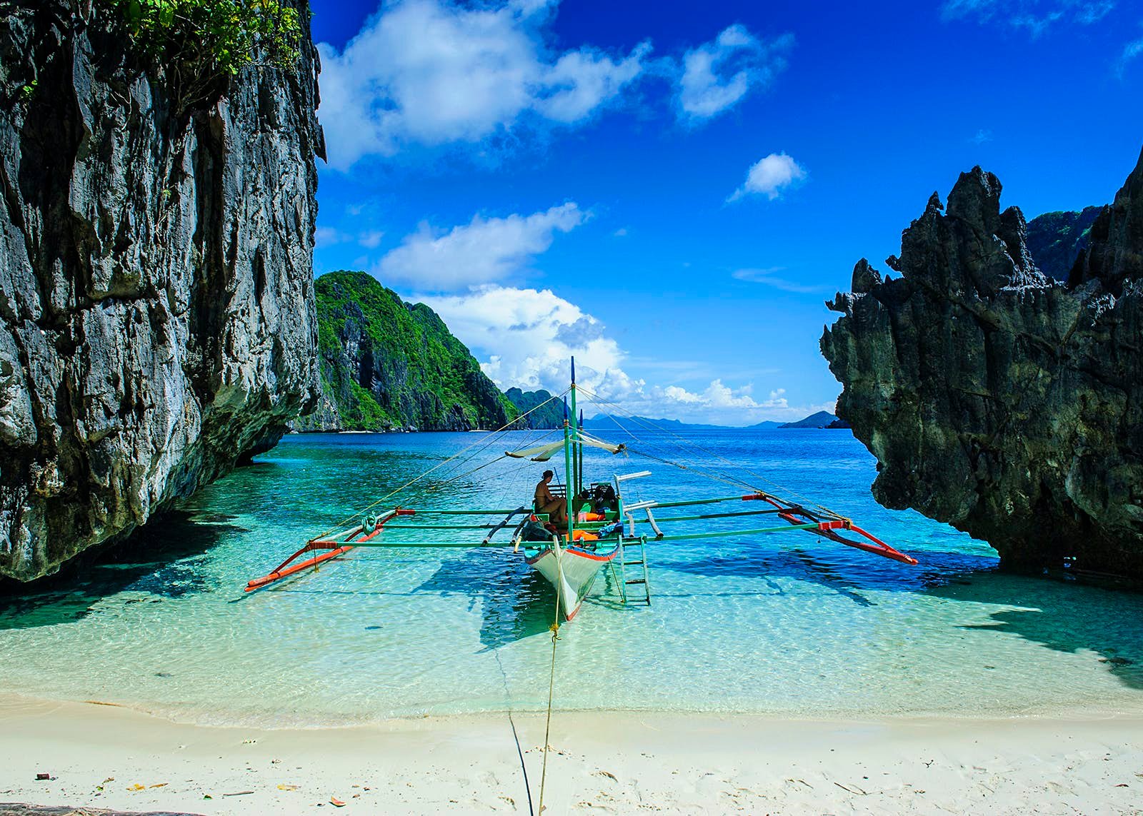 A beautiful view of beach in Philippines